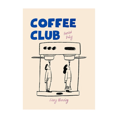 Coffee Diver Trendy Canvas Wall Art Print