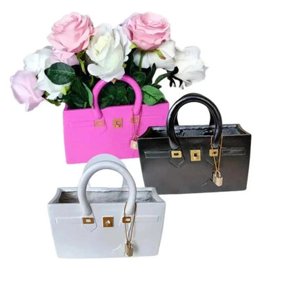 Minimalist bag shaped flower vase wedding table interior décor