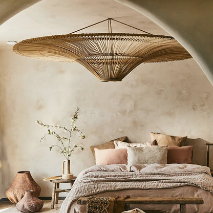 Rattan Dome Pendant Light