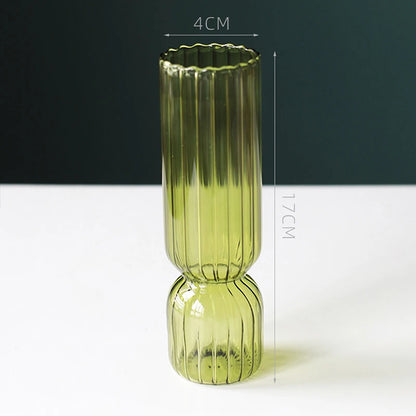 Nordic colored glass globe vase angled view showing base and full round silhouette