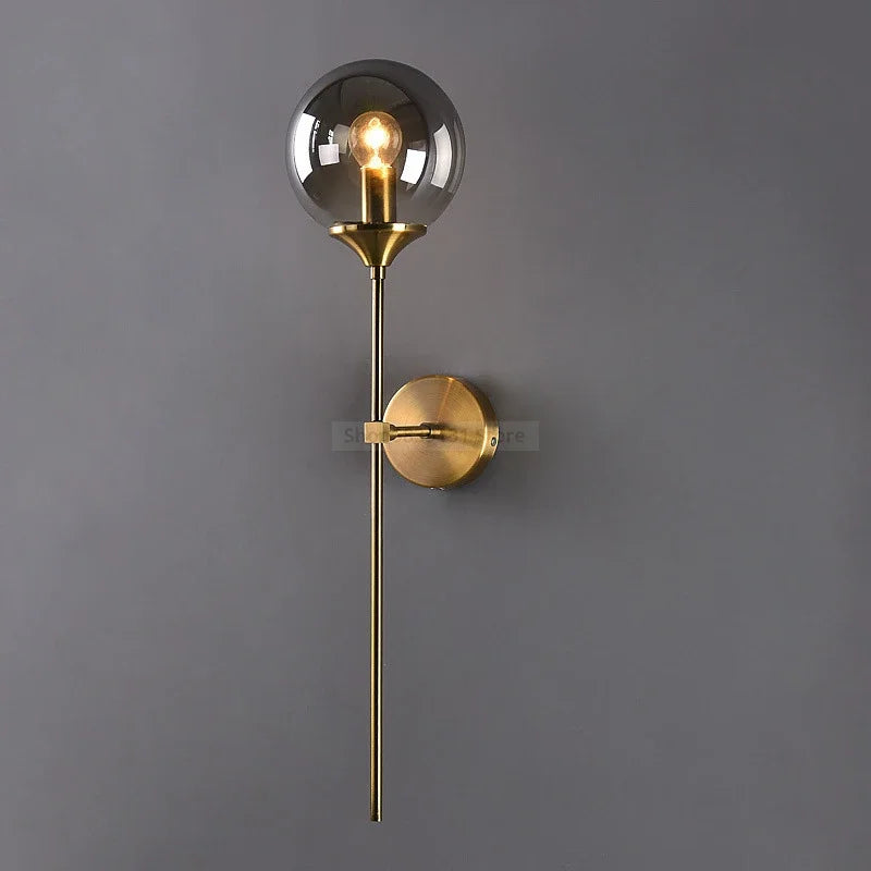 wall sconce, front view on white background