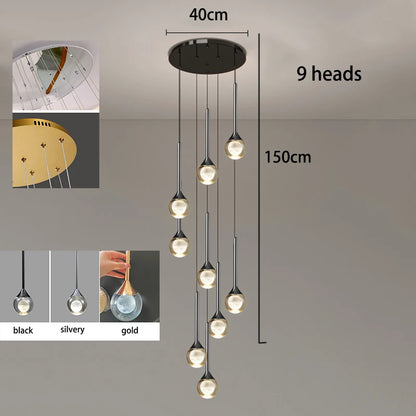 Remote dimming crystal chandelier shifting its color temperature