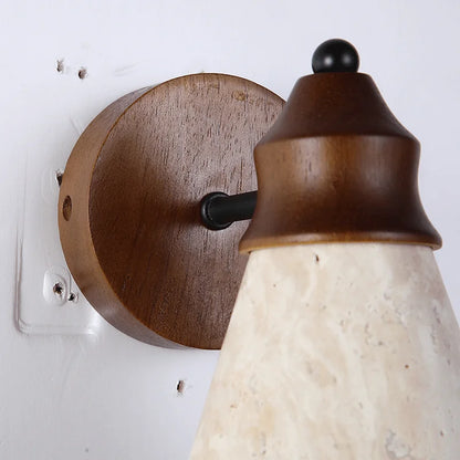 Natural Travertine LED Wall Sconce