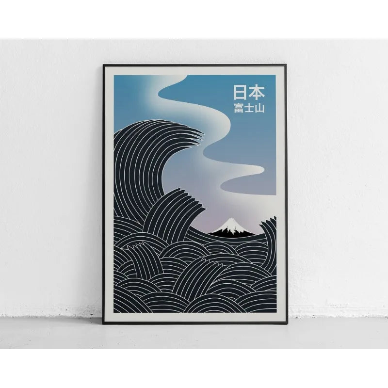Japanese Great Wave Mount Fuji Canvas Wall Art