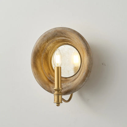 bathroom wall sconce, front view on white background