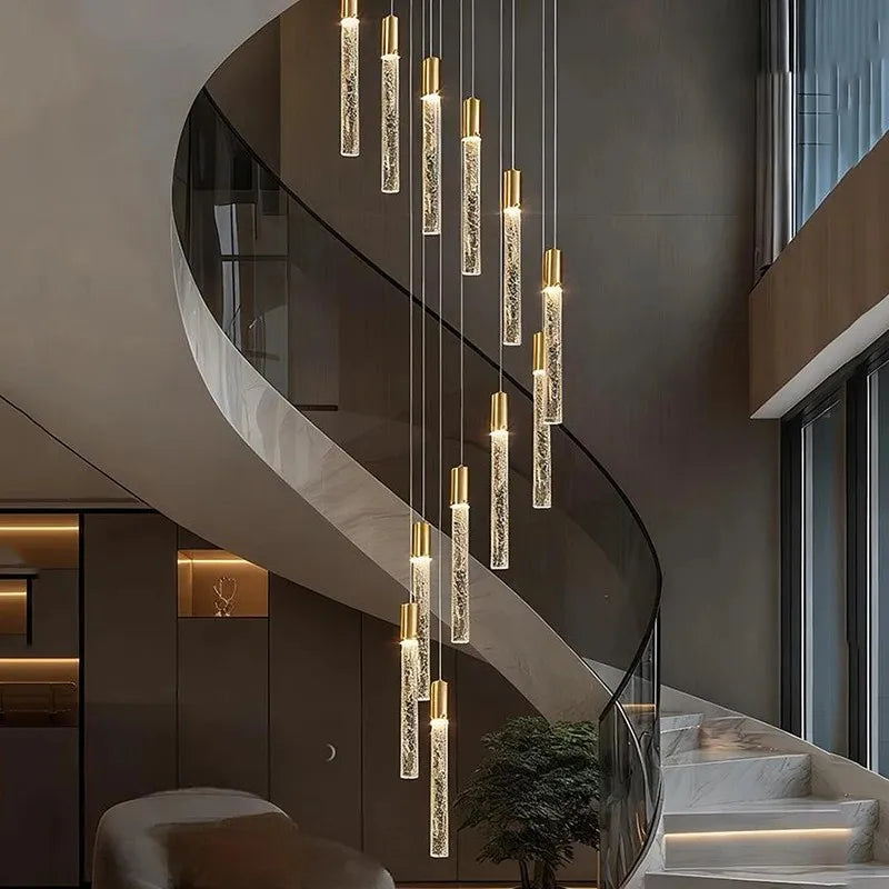 Crystal Multi Rod Chandelier