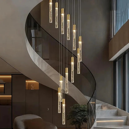 Crystal Multi Rod Chandelier