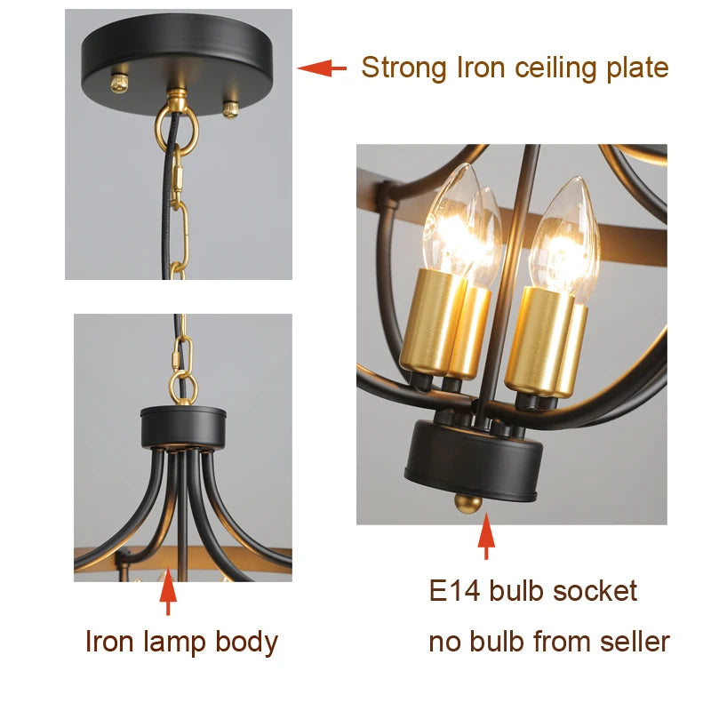 Geometric Farmhouse Pendant Light