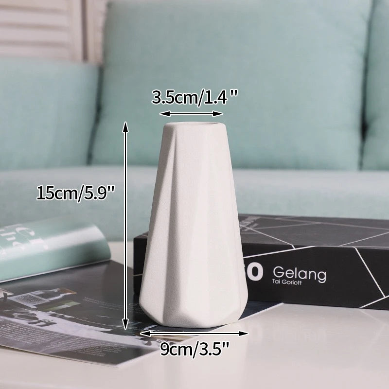 Nordic White Decorative Ceramic Vase