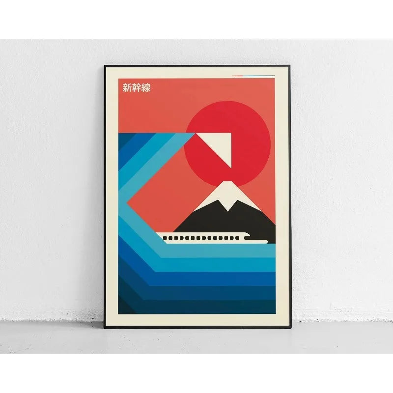 Japanese Great Wave Mount Fuji Canvas Wall Art