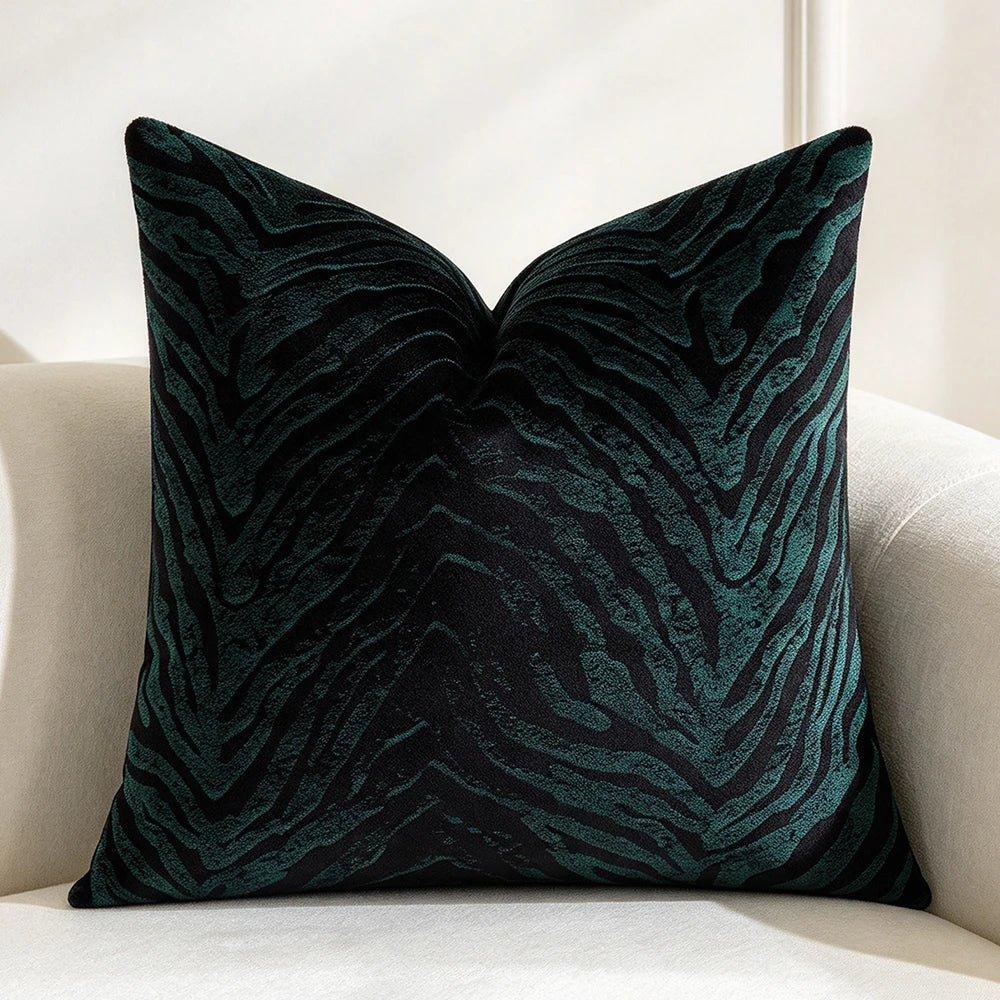 Abstract Brushstroke Throw Pillow Cover — styling detail