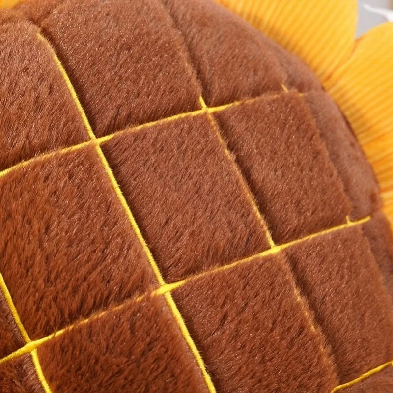 Sunflower Plush Decorative Pillow — styling detail