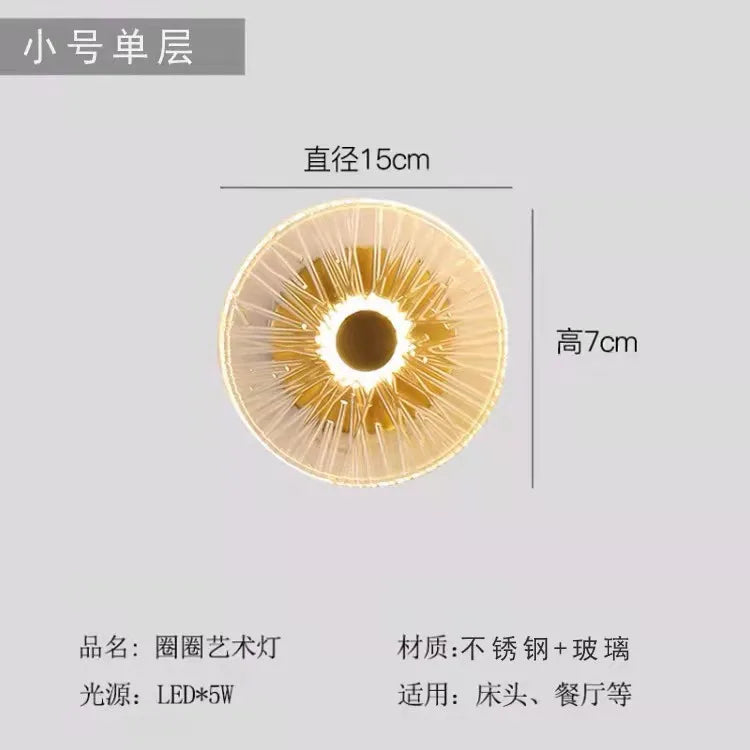 Nordic Round Glass Wall Sconce