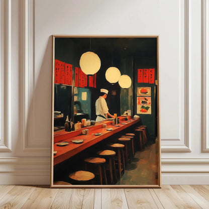 Japanese Sushi Bar Canvas Wall Art