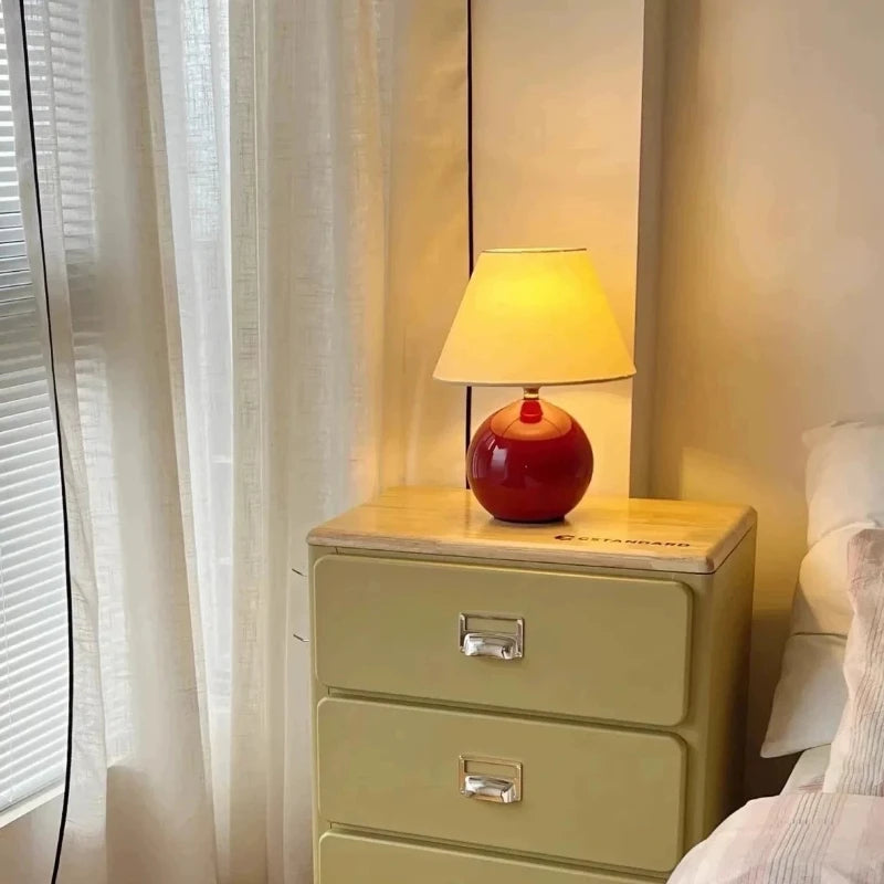 French minimalist table lamp switched off showing elegant silhouette