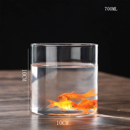 Glass Cylinder Hydroponic Desktop Vase