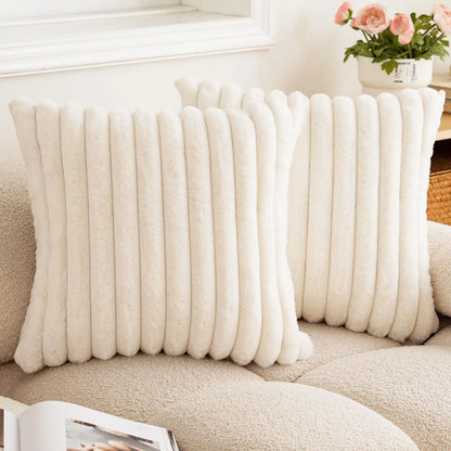 Woven Stripe Throw Pillow Cover