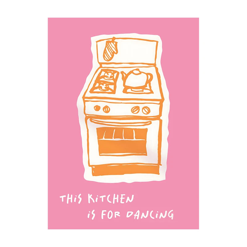 Trendy Kitchen Pizza Sushi Minimalist Canvas Wall Art