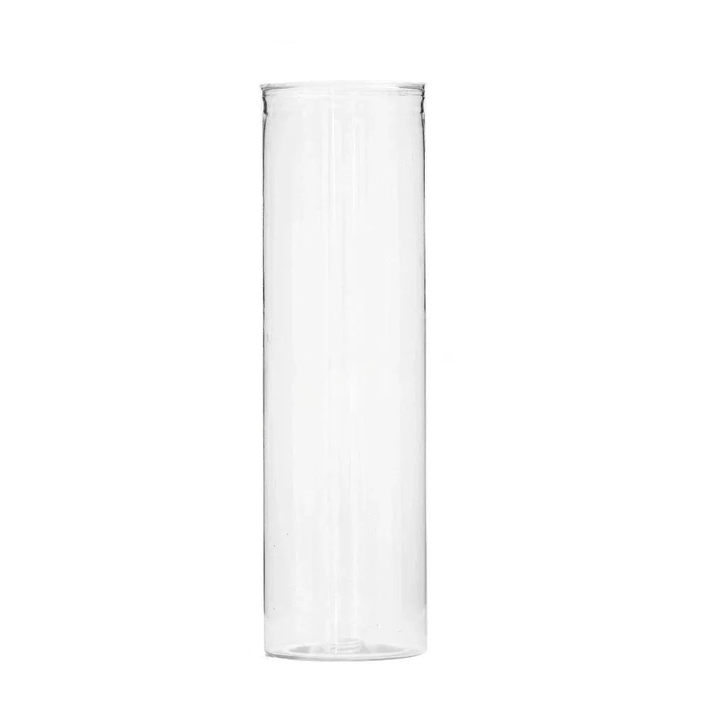 Shatterproof clear cylinder vase for hydroponic propagation on home desk