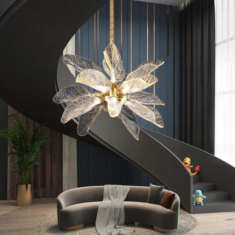 Leaf Petal Chandelier Light