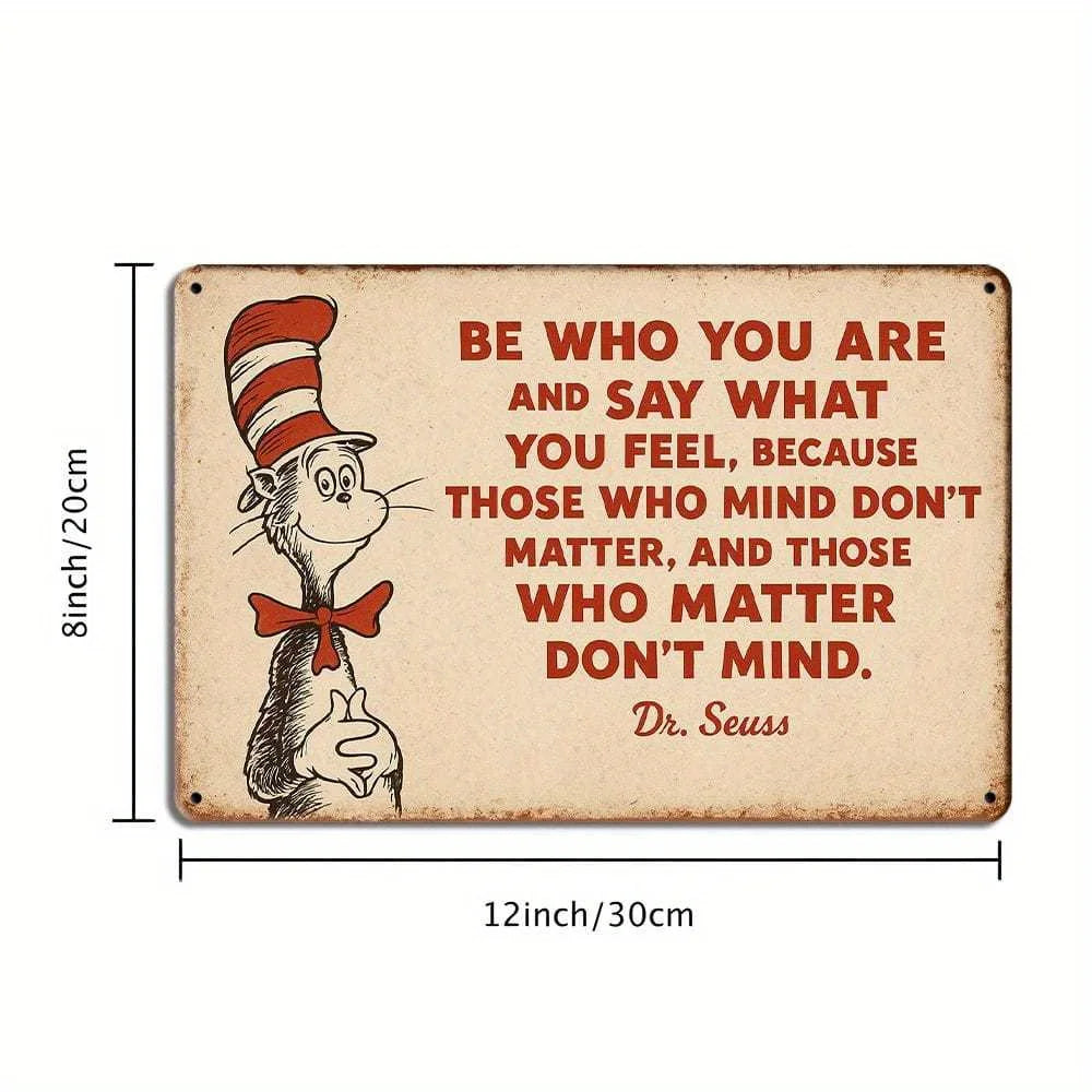 Dr. Seuss inspirational quote canvas wall art — alternate size option