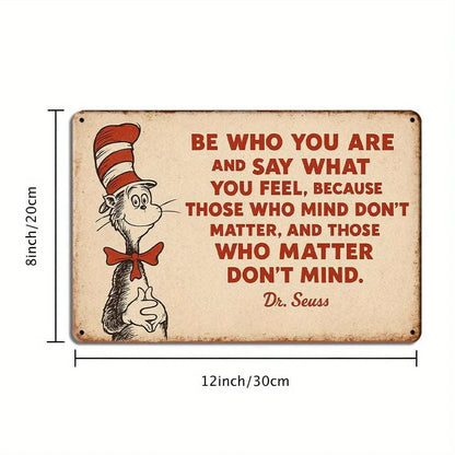 Dr. Seuss inspirational quote canvas wall art — alternate size option