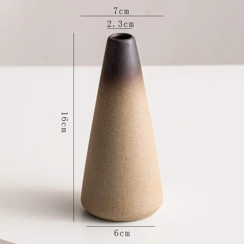 Stone Shape Ceramic Mini Vase Hydroponic Gift | Aurelia