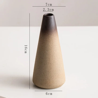Stone Shape Ceramic Mini Vase Hydroponic Gift | Aurelia