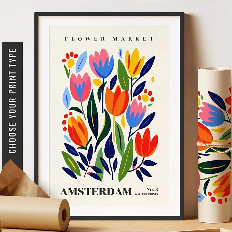 Green Botanical Houseplant Canvas Wall Art
