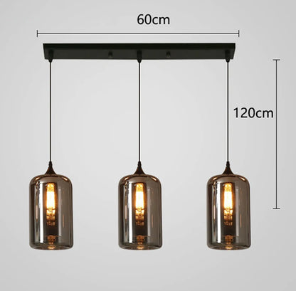 Glass Ring Multi Head Chandelier