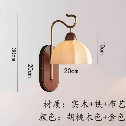 Retro European Fabric Wall Sconce