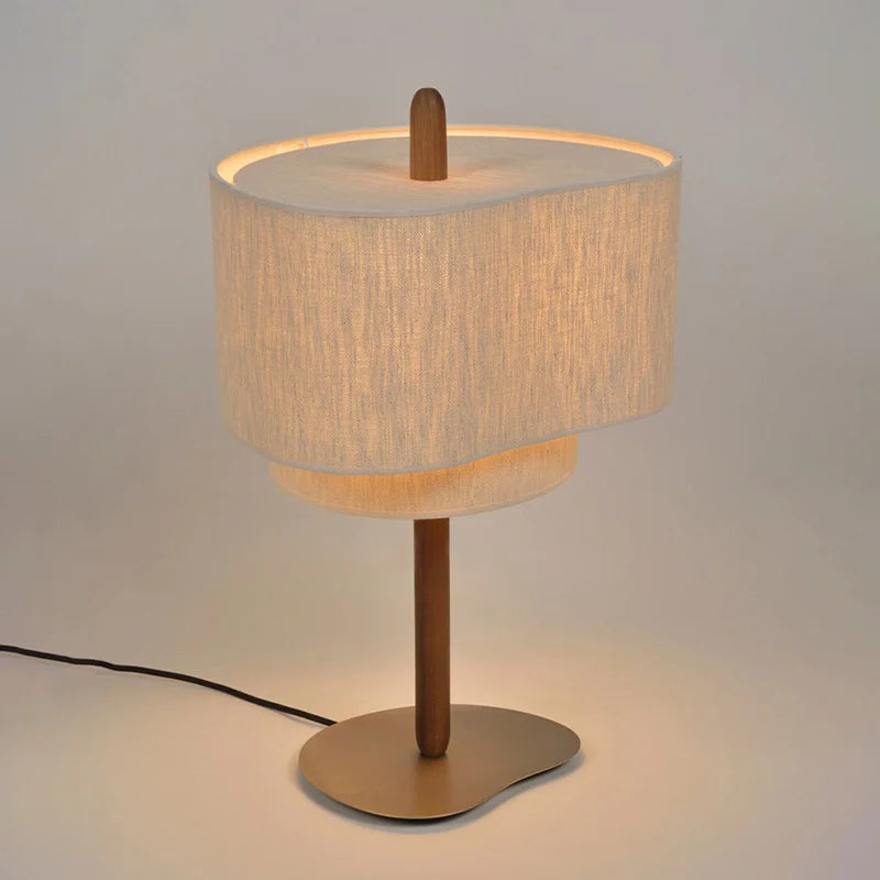 Woven cloth chandelier at 19.7 in diameter for a dining table