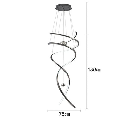 Black cascade chandelier with open geometric frames and remote dimming