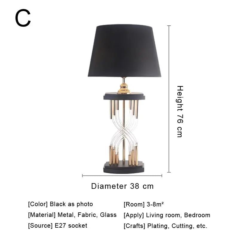 Nordic Fabric Shade Bedside Lamp