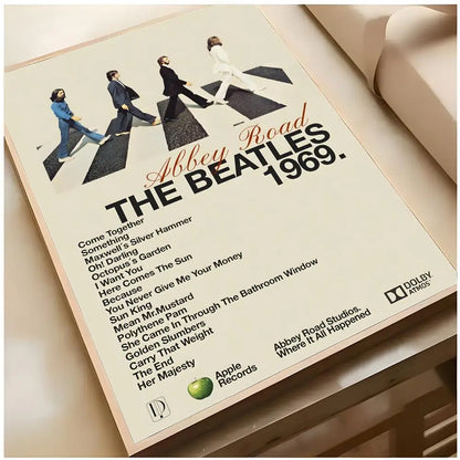 The Beatles Classic Rock Music Canvas Wall Art