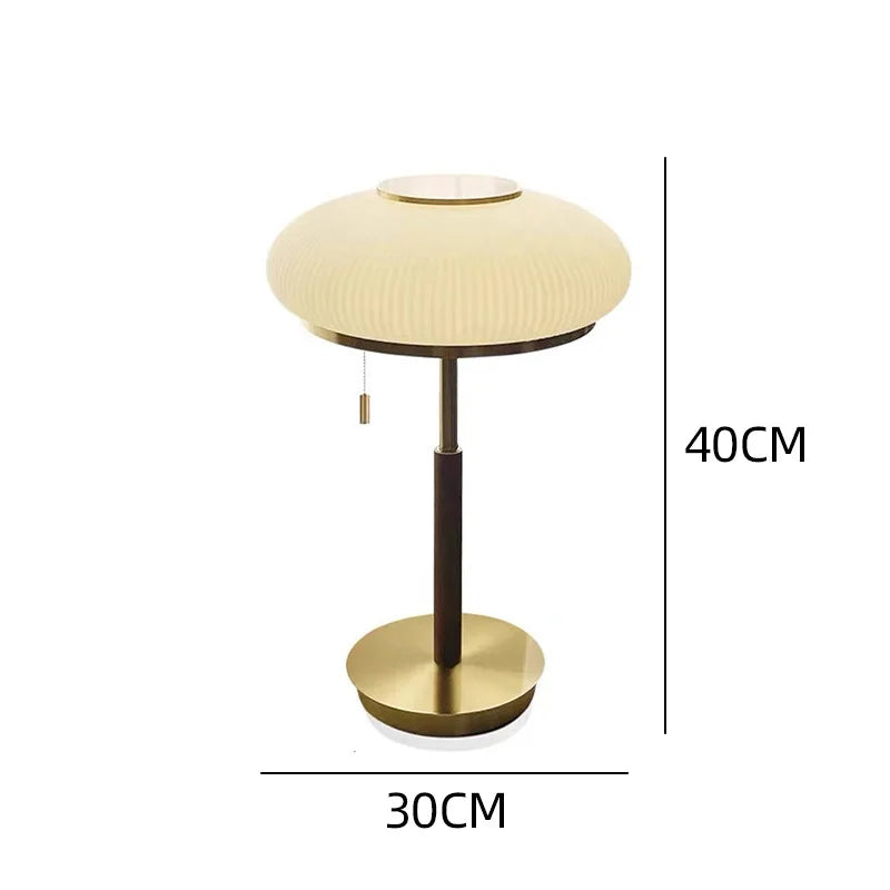 Nordic vintage glass table lamp switched off clean minimalist form