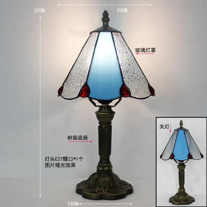 Tiffany Stained Glass Table Lamp