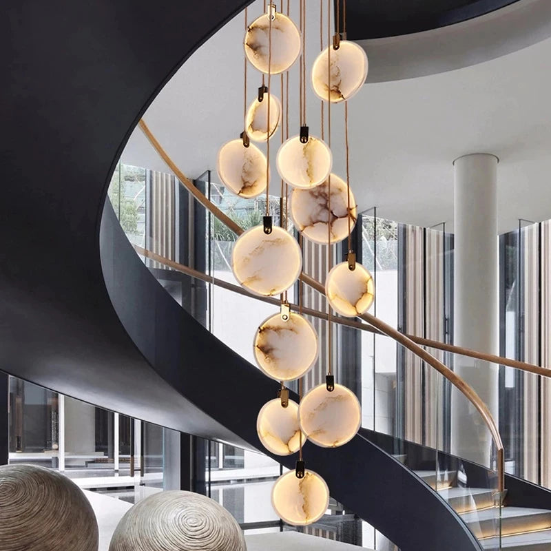 Marble Multi Rod Pendant Light