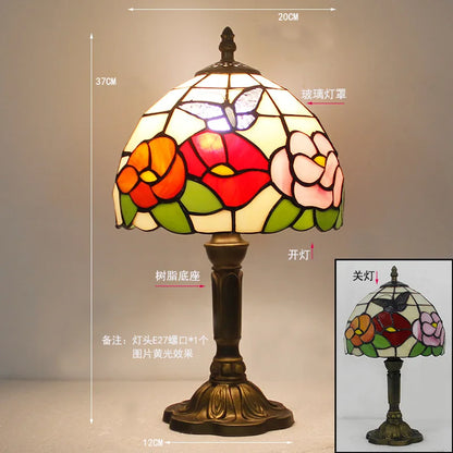 Tiffany Stained Glass Table Lamp