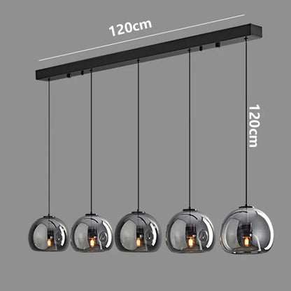 Iron Glass LED Pendant Light