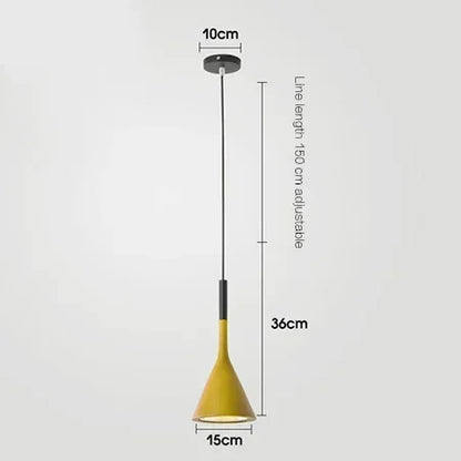 Colored Dome Pendant Light