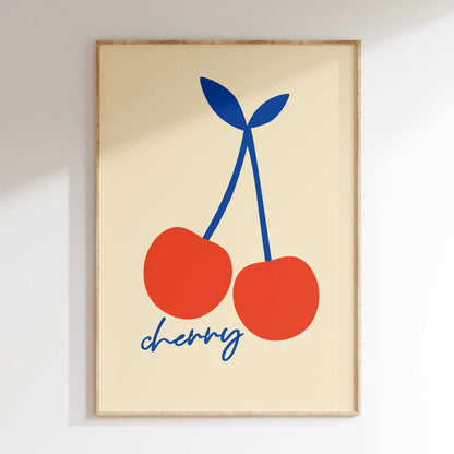 Minimalist Stick Figure Food Kitchen Canvas Wall Art