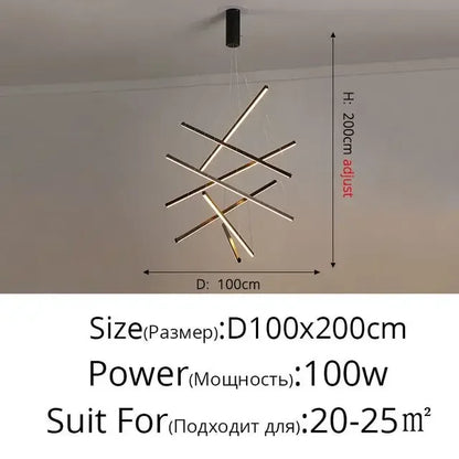 Acrylic diffuser detail on a black aluminium chandelier bar