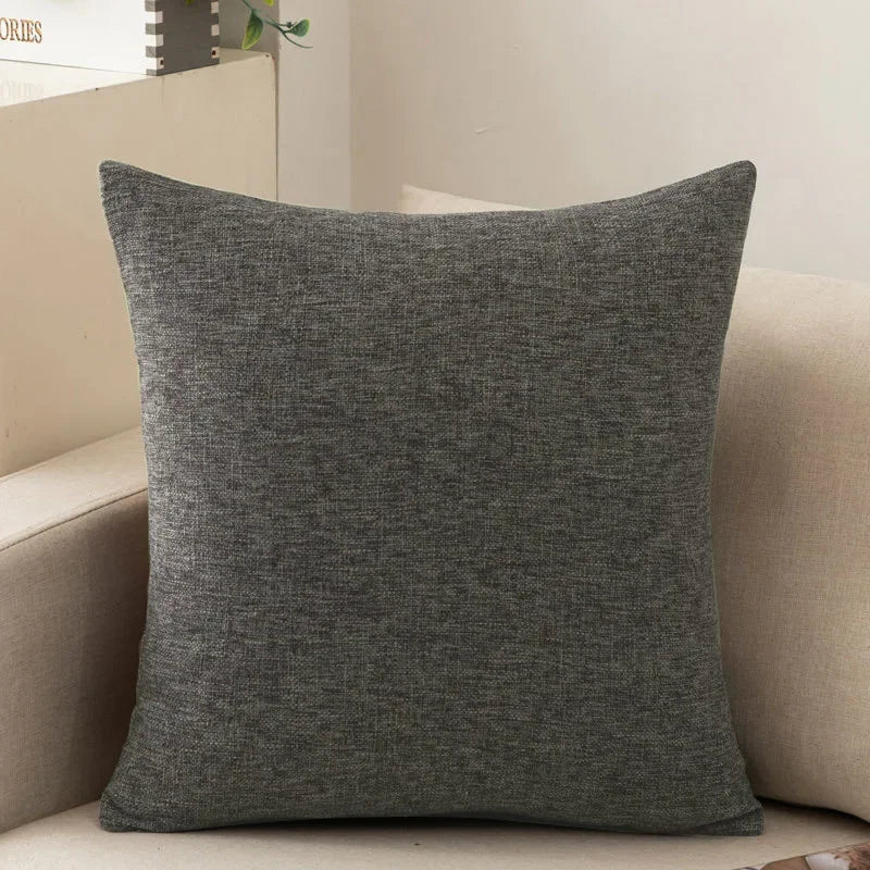Farmhouse Chenille Throw Pillow Cover