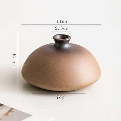 Stone Shape Ceramic Mini Vase Hydroponic Gift | Aurelia