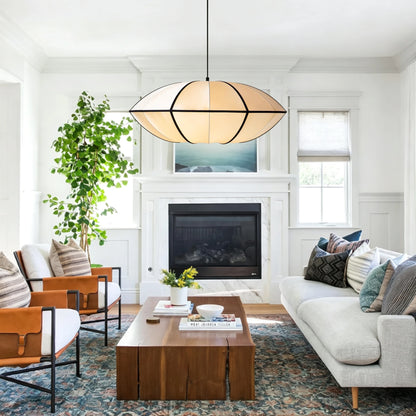 Wabi Sabi Fabric Lantern Pendant