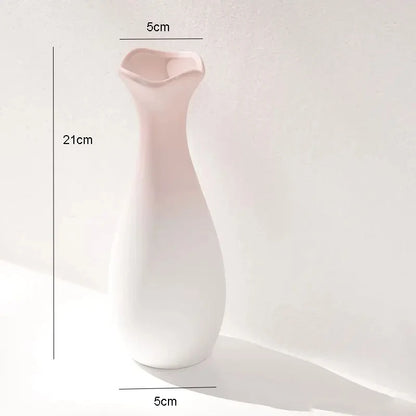 Nordic pink plastic flower vase living room modern décor