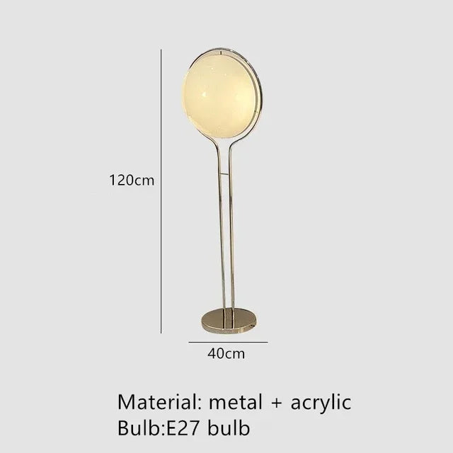 Chrome Acrylic Ball Floor Lamp