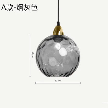 Colored Glass Ball Pendant