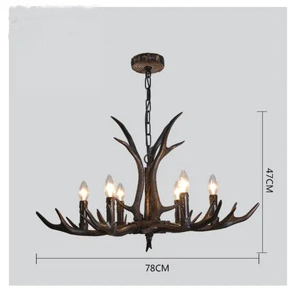 Resin Antler Pendant Light